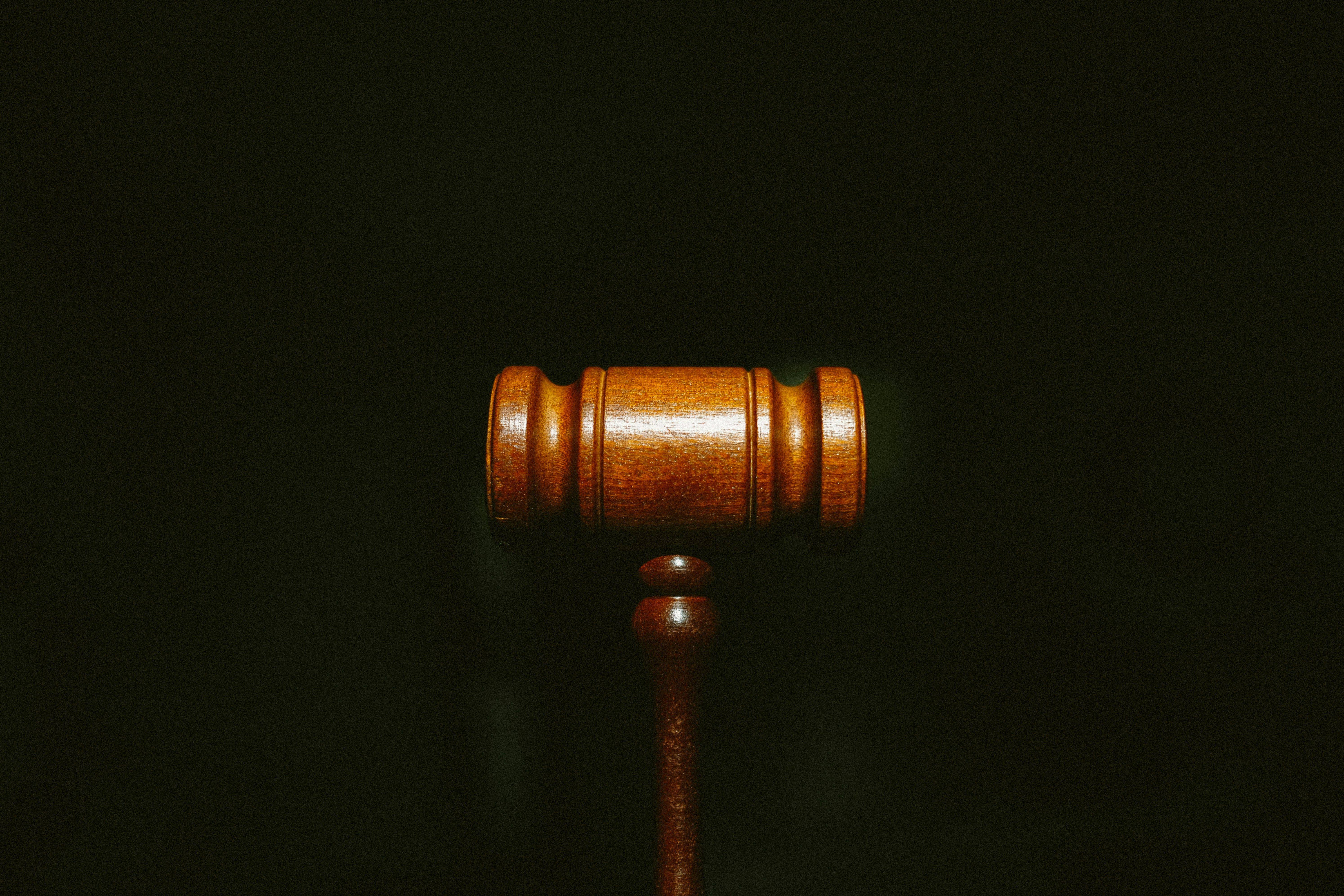 A wooden gavel